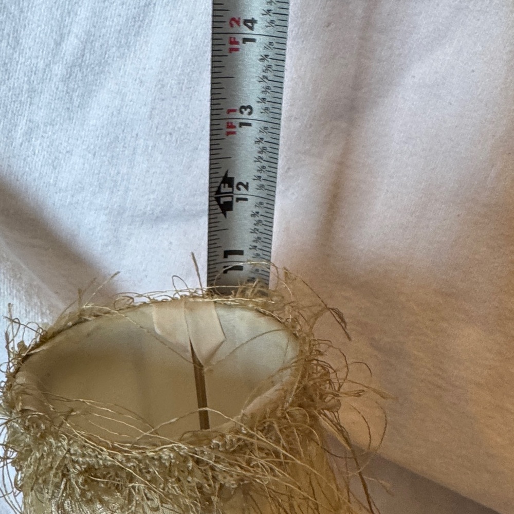 Vintage Table Lamp with Fringe Shade - Picture 8 of 9